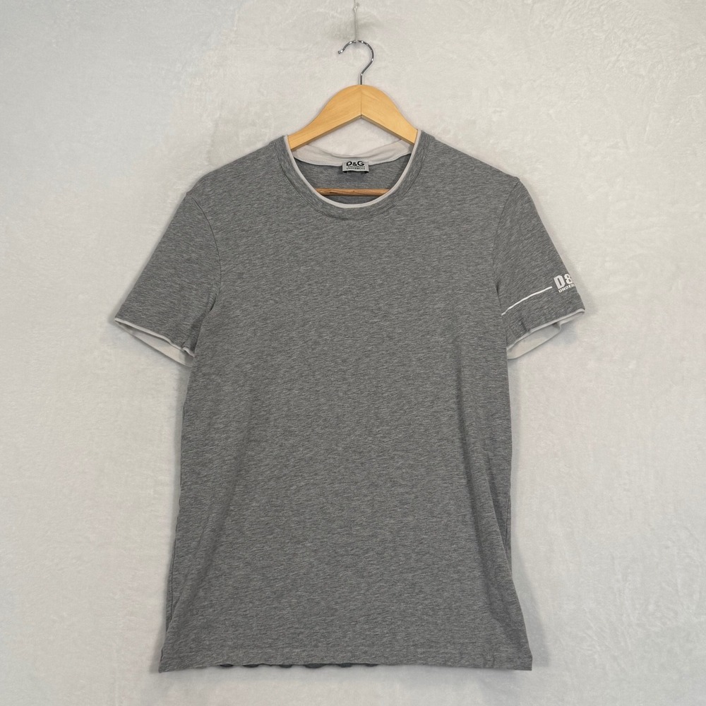 D&G Dolce & Gabbana Gray Short Sleeve T-Shirt Size S